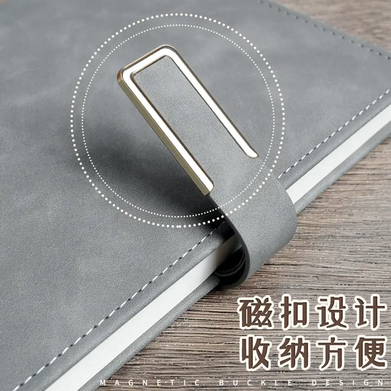 Office Notebook Magnetic Buckle Closure